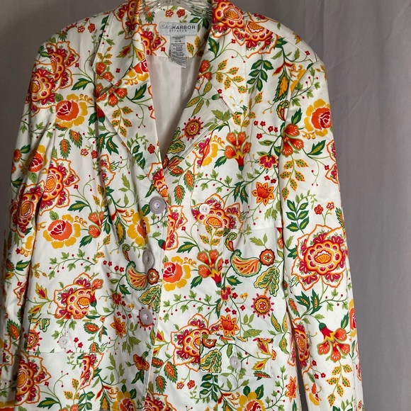 Floral jacket size 14 women’s - Picture 3 of 15